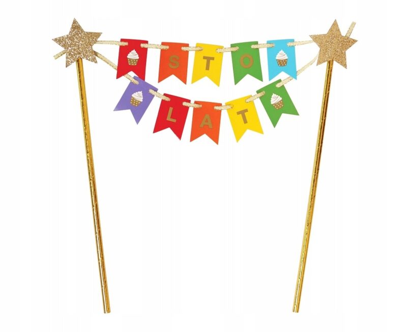 topper papierowy Sto Lat