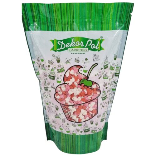 Konfetti serduszka mix czerwony - 800g