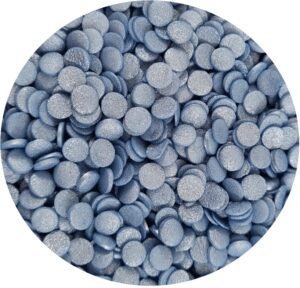 Konfetti kółka niebieskie perłowe 4mm 40g