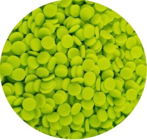 Konfetti kółka limonkowe 4mm Konfetti kółka limonkowe 4mm