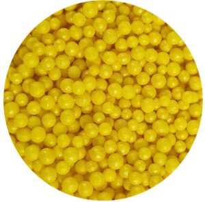 Perełki 4mm żółte 60g