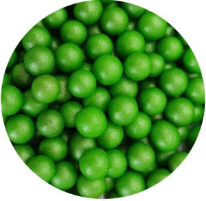 Perełki 7mm zielone 60g