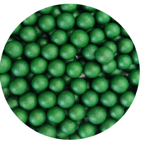 Perełki 7mm ciemna zieleń 60g