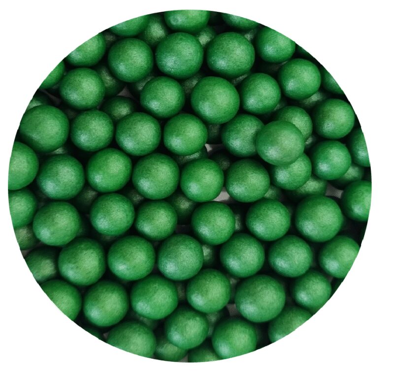 Perełki 7mm ciemna zieleń 60g