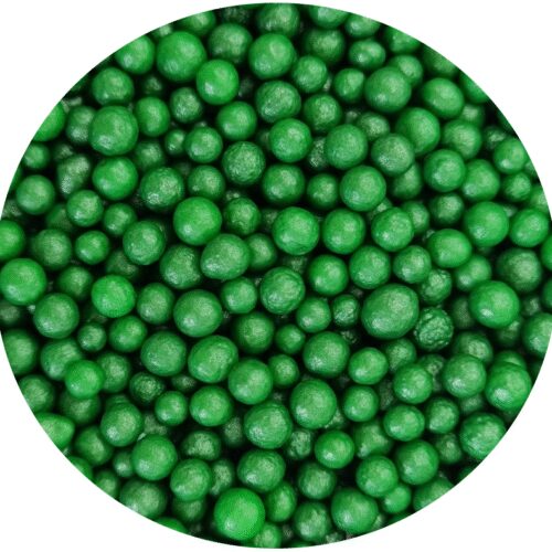 Perełki 4mm ciemna zieleń 60g