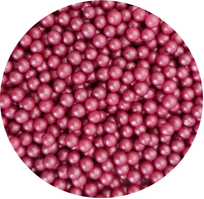 Perełki 4mm różowe ciemne 60g