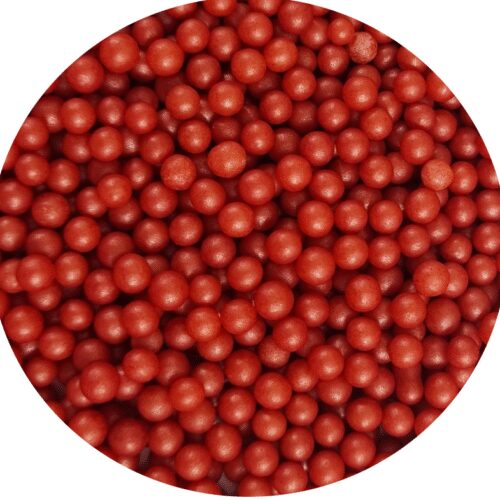 Perełki 4mm czerwone 60g