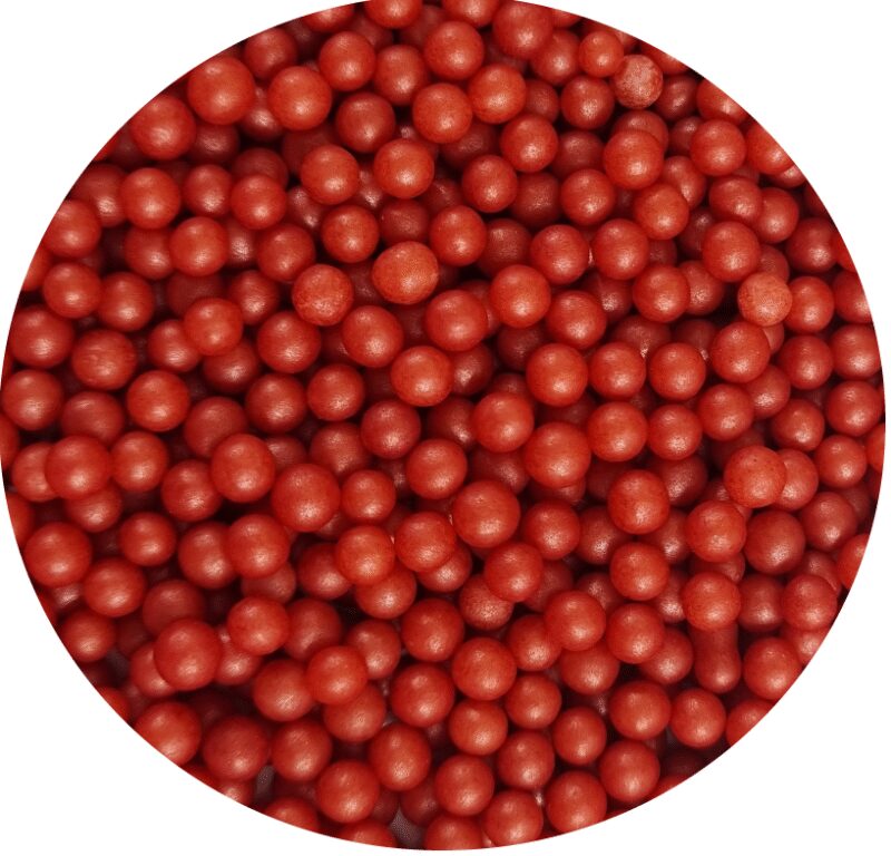 Perełki 4mm czerwone 60g