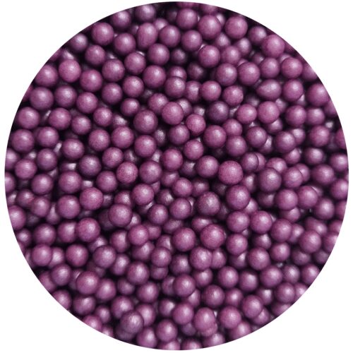 Perełki perłowe 4mm pastelowe fioletowe 250g