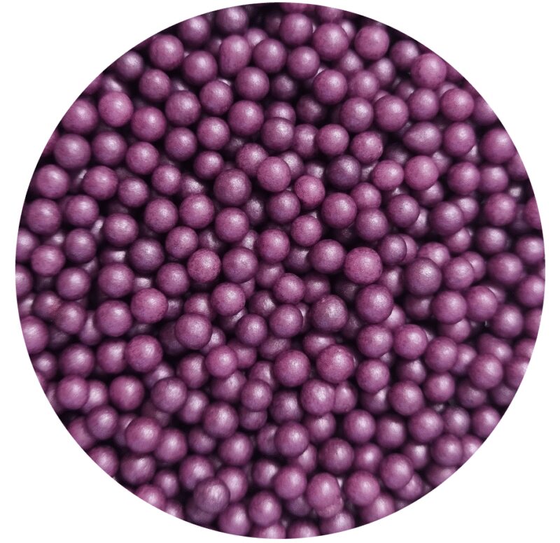 Perełki perłowe 4mm pastelowe fioletowe 1kg