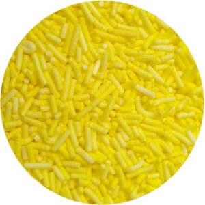 Dekoracja cukiernicza - pałeczki żółte 60g