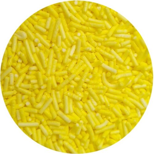 Dekoracja cukiernicza - pałeczki żółte 60g