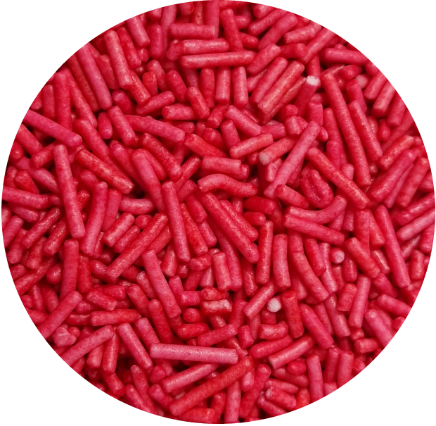 Dekoracja cukiernicza - pałeczki czerwone 60g