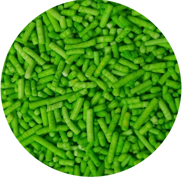 Dekoracja cukiernicza - pałeczki zielone 60g