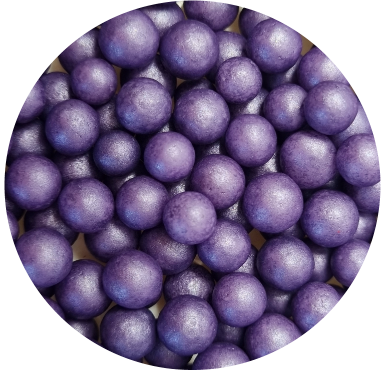 Perełki perłowe 7mm fioletowe 60g