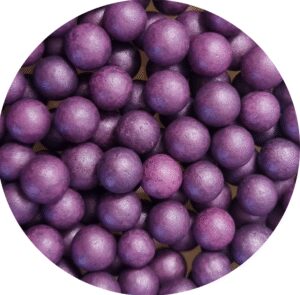 Perełki perłowe 7mm pastelowe fioletowe 60g