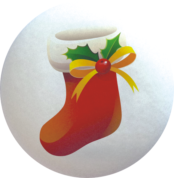 Beziki Świąteczne Φ3cm 12szt.