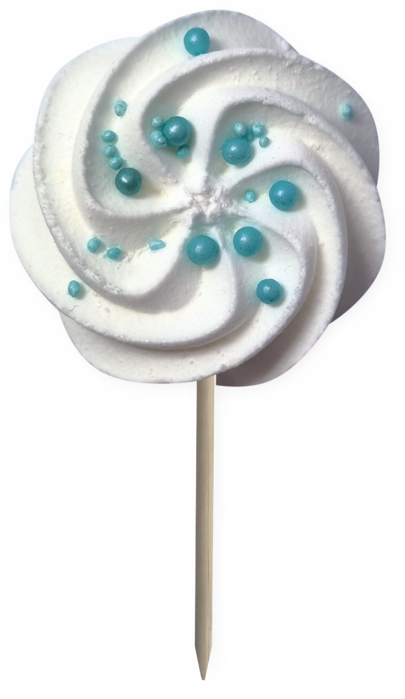 Beza na patyku 2szt.