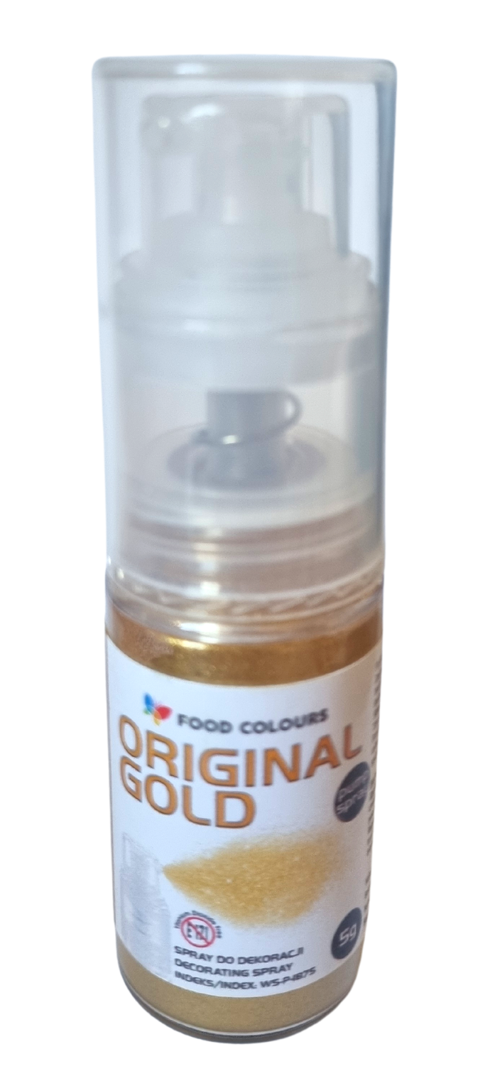 Spray do dekoracji - pyłek w pompce Original Gold 5g
