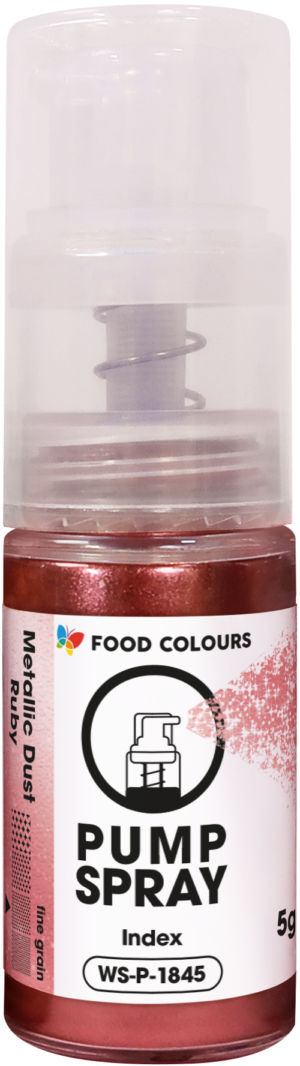 Spray do dekoracji - pyłek w pompce Ruby 5g