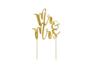 Topper na tort Mr&Mrs 1szt.