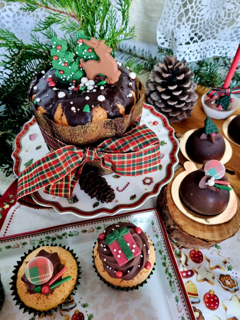 Beza choinka zielona 2szt.