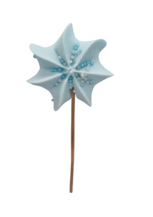 Beza na patyku niebieska 5cm 2szt.