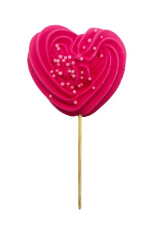 Beza serce fuksja 10szt.