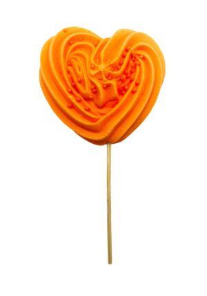 Beza serce pomarańczowe 10szt.