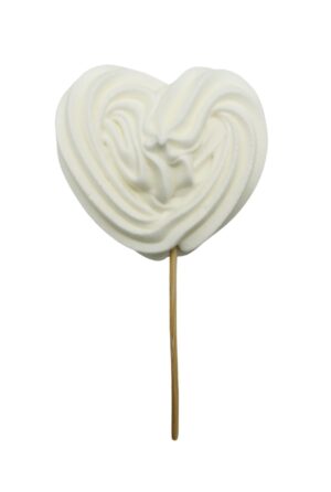 Beza serce białe 4szt.