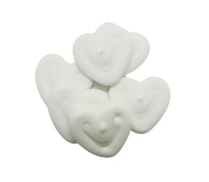 Bezik serce białe 20szt.