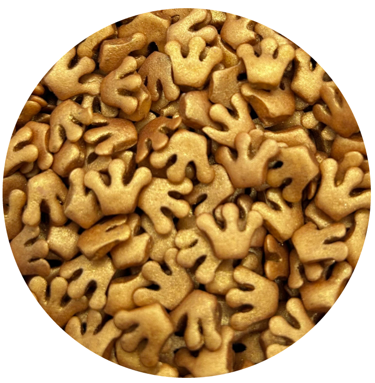 Konfetti korona perłowa złota 40g
