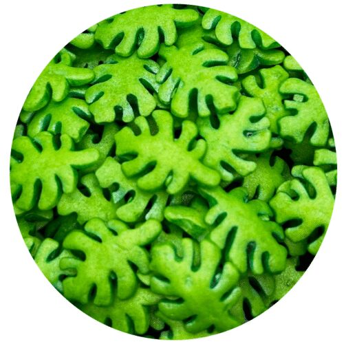 Konfetti Monstera Perłowa zielona 200g