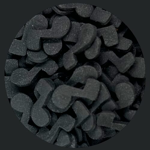 Konfetti Nuty czarne 800g
