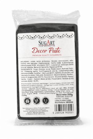 Masa cukrowa - Decor Paste - Czarna 250g
