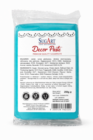 Masa cukrowa - Decor Paste błękitna 250g