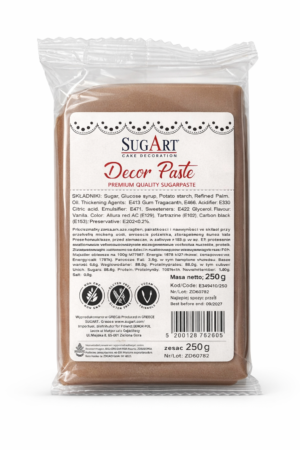 Masa cukrowa - Decor Paste - Brązowa 250g