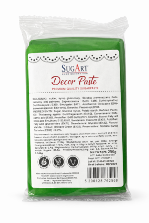 Masa cukrowa - Decor Paste Zielona 250g