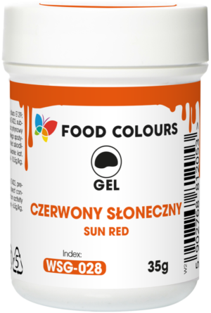Barwnik w żelu czerwony słoneczny