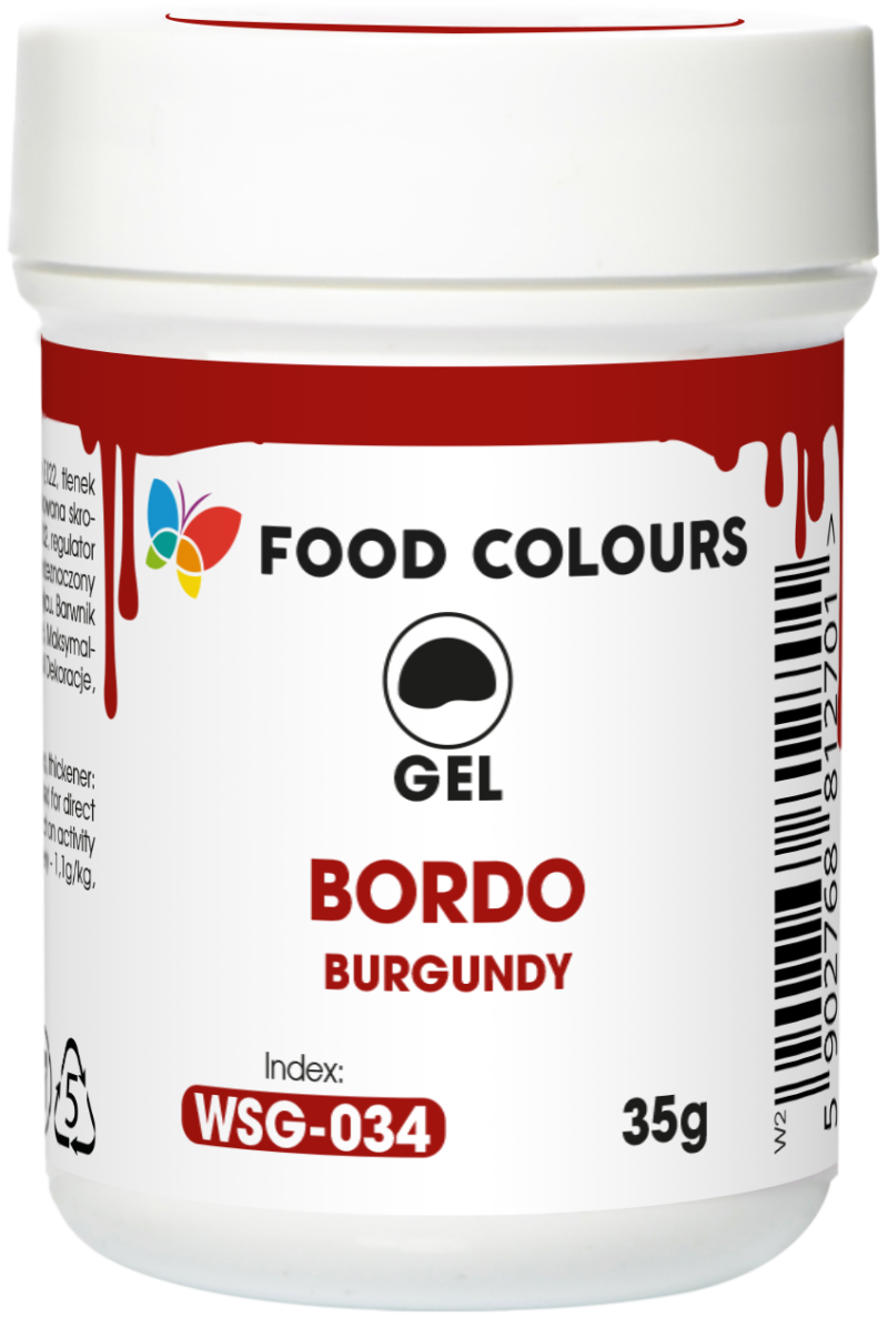 Barwnik w żelu bordo