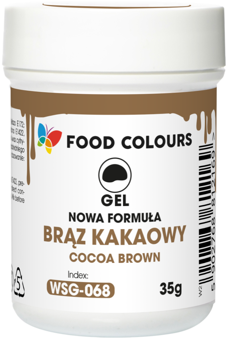 Barwnik w żelu brąz kakaowy