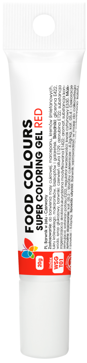 WSG-T Barwnik w żelu czerwony 20g