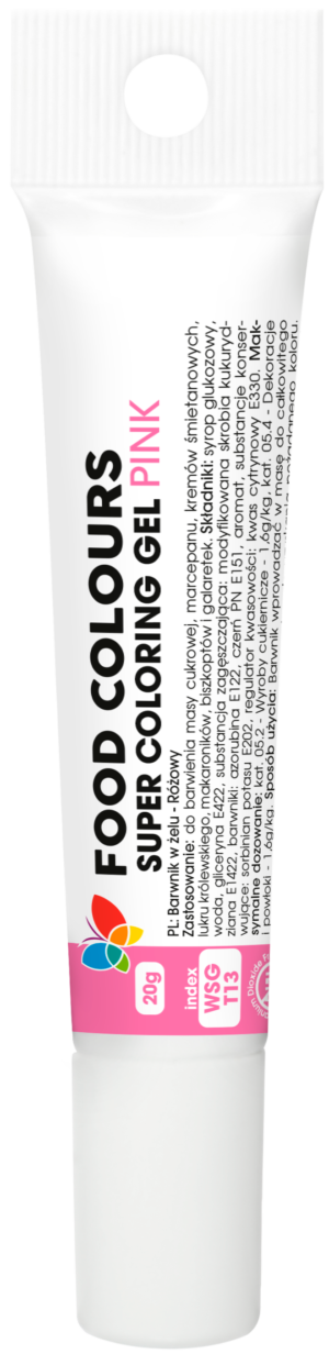 WSG-T Barwnik w żelu różowy 20g