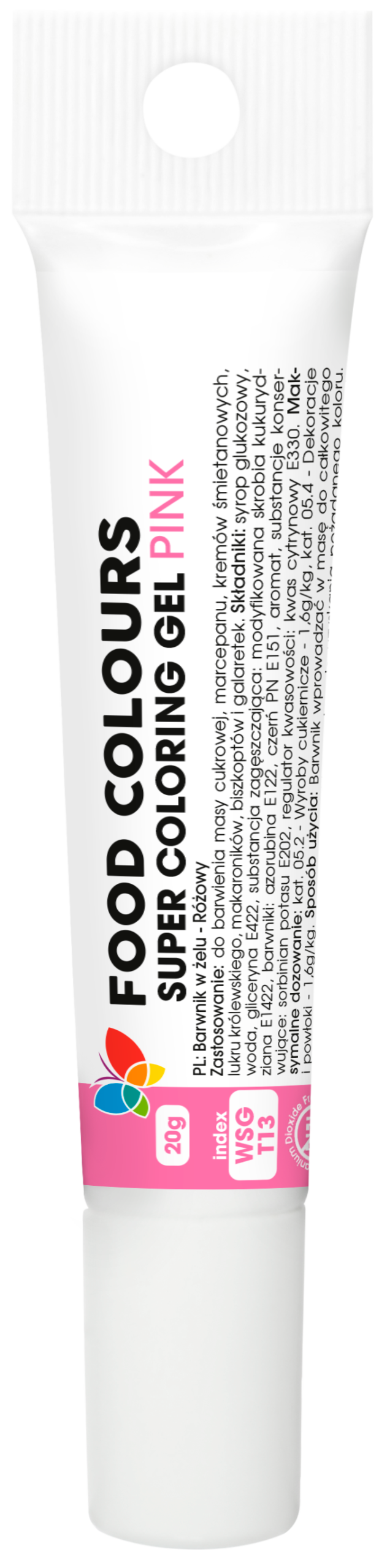 WSG-T Barwnik w żelu różowy 20g