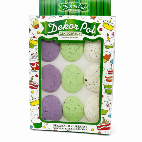 Pisanki nakrapiane - beziki 9szt.