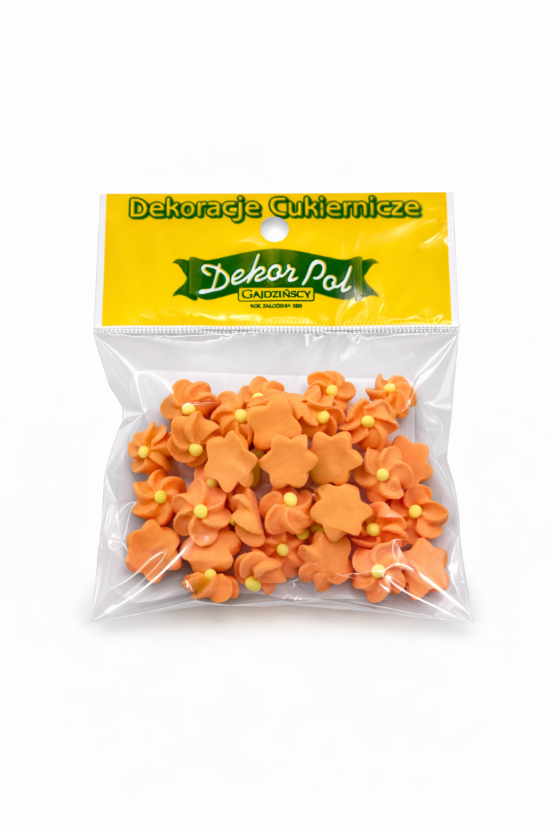 Kwiatki pomarańczowe 20szt.