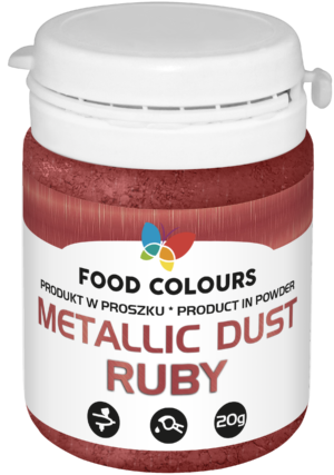 Barwnik metaliczny w proszku Ruby - 20g