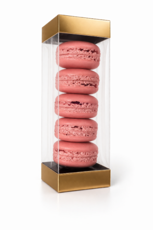 Korpusy makaroników w ozdobnym opakowaniu3,5cm