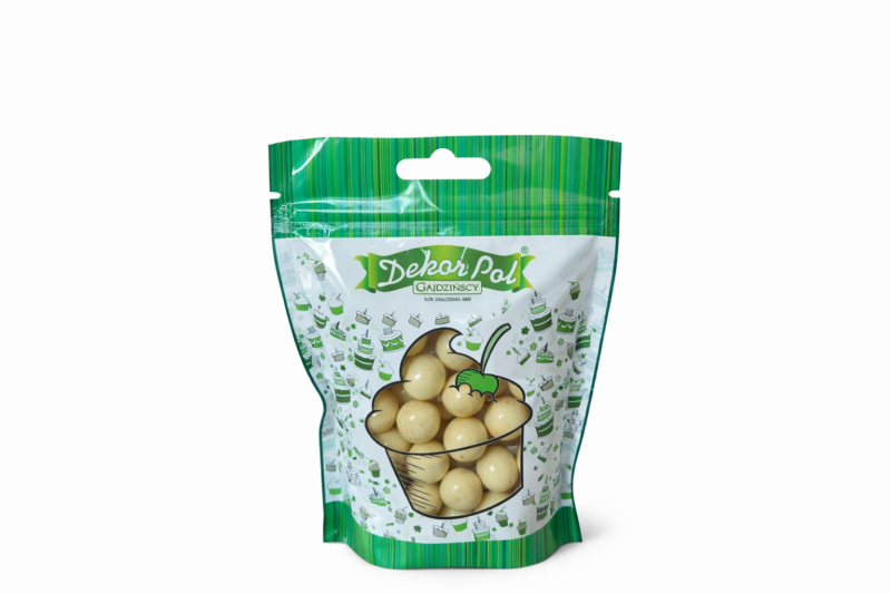 Kulki z nadzieniem - Perła czekoladowa ecru 200g