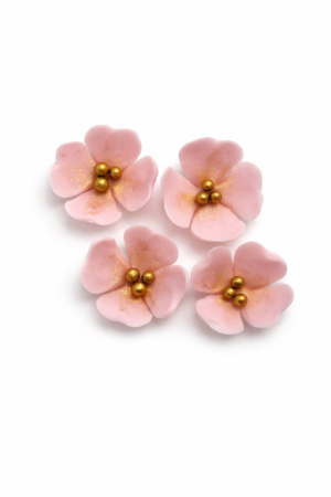 Kwiatki małe pudrowy róż - 25szt.